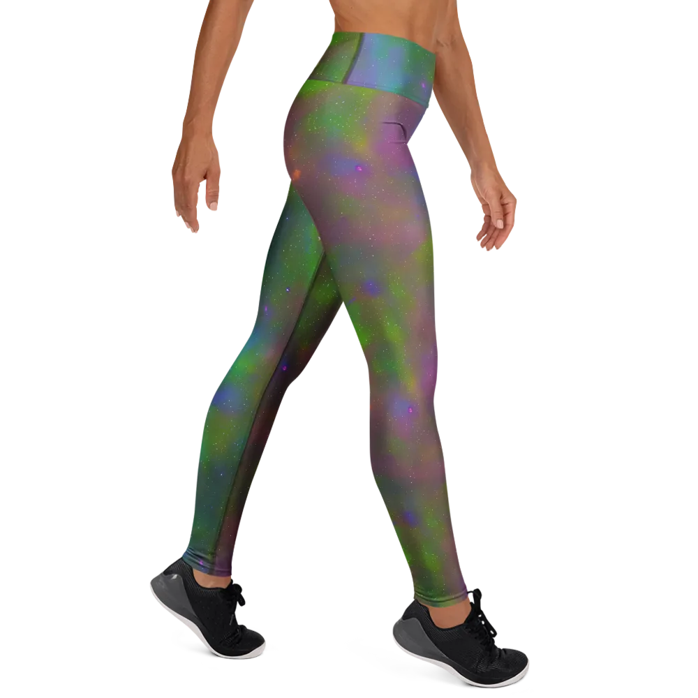 Stardust Reverie on Yoga Leggings — Right