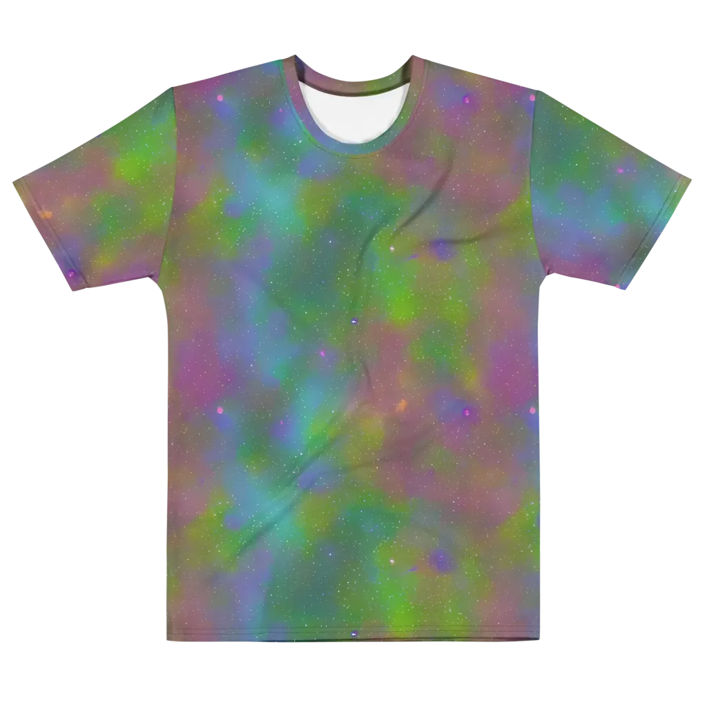 Stardust Reverie on Men's Cotton Crew Neck T-Shirt — Front