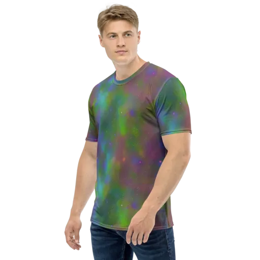 Stardust Reverie on a Men's Crew Neck T-Shirt