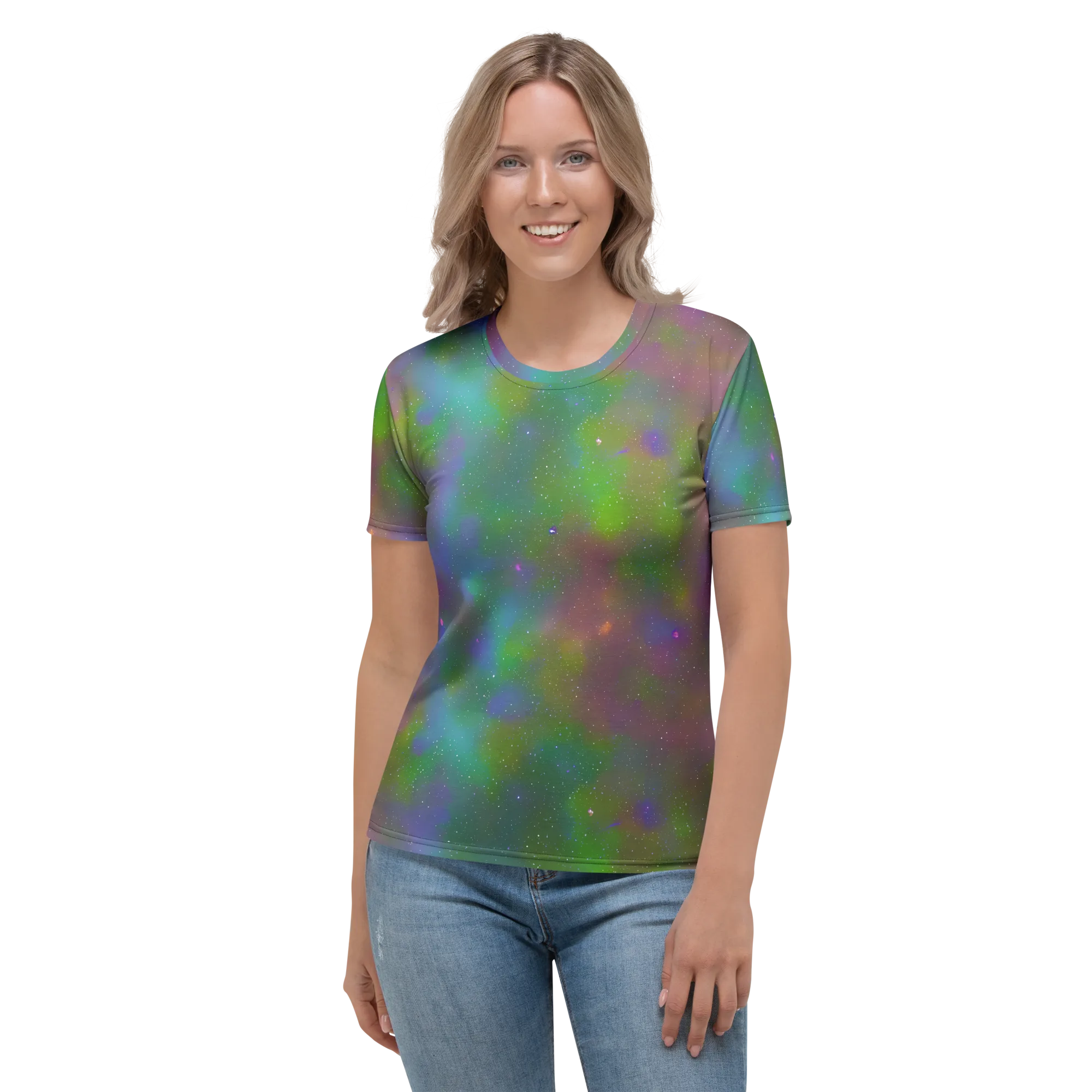 Stardust Reverie on Women's Crew Neck T-Shirt — Front