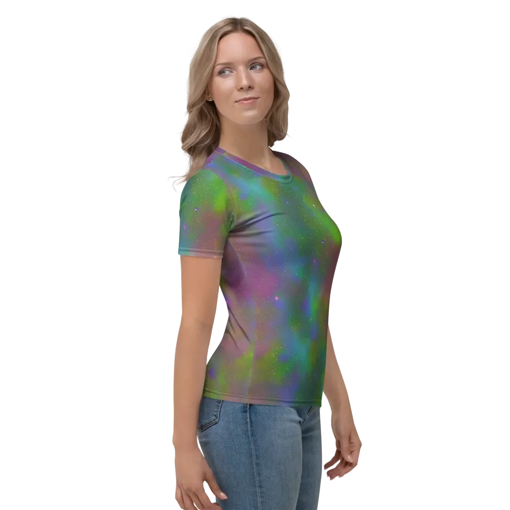 Stardust Reverie on Women's Crew Neck T-Shirt — Right