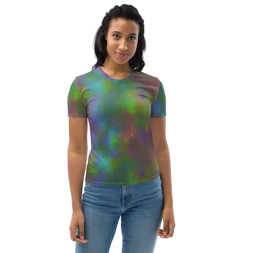 Stardust Reverie on a Women's Crew Neck T-Shirt