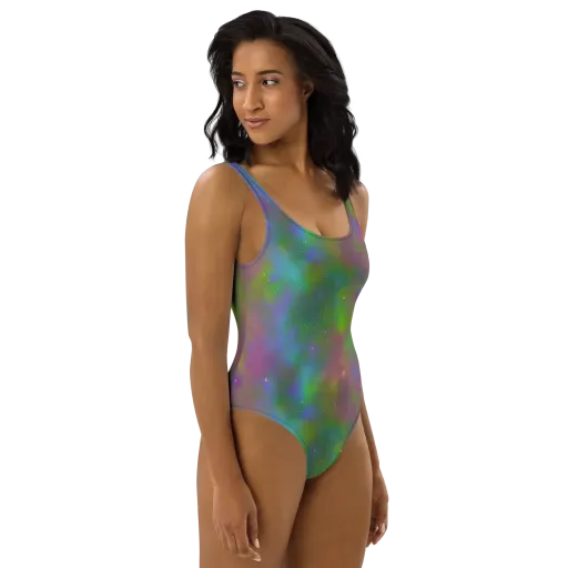 Stardust Reverie on a One-Piece Swimsuit
