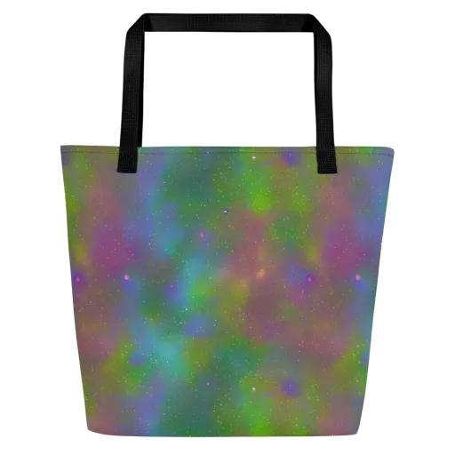Stardust Reverie on a Large Tote Bag W/ Pocket