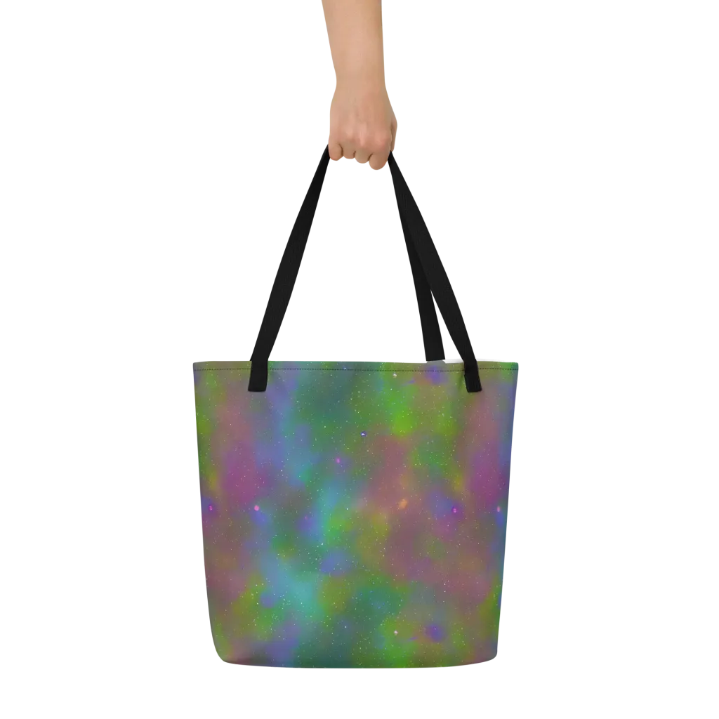 Stardust Reverie on Large Tote Bag W/ Pocket — Front