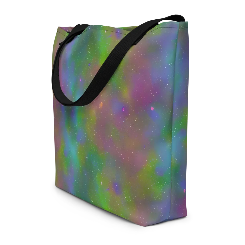 Stardust Reverie on Large Tote Bag W/ Pocket — Front