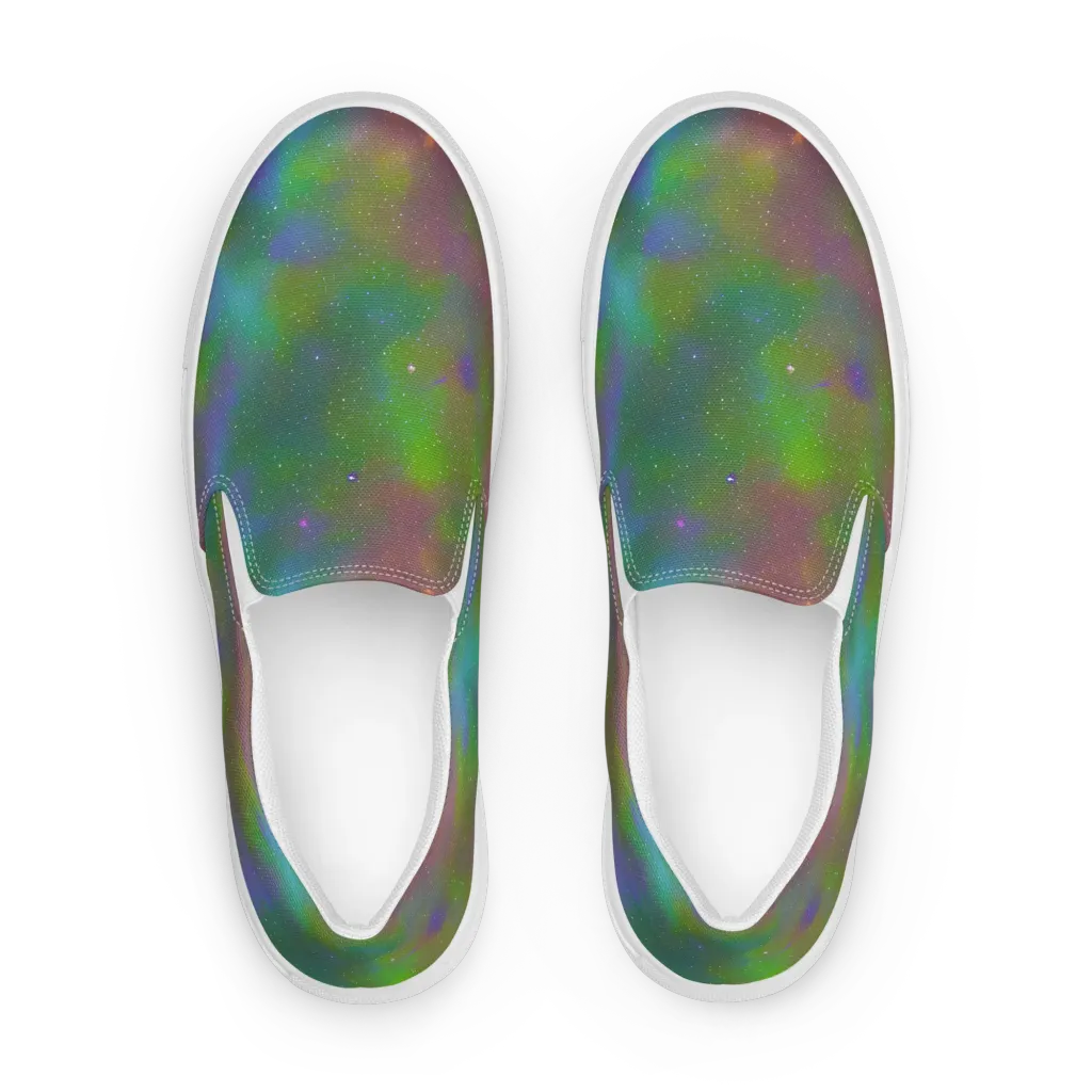 Stardust Reverie on Women's Slip-On Canvas Shoes — Front