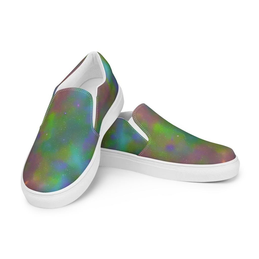 Stardust Reverie on Women's Slip-On Canvas Shoes — Left Front