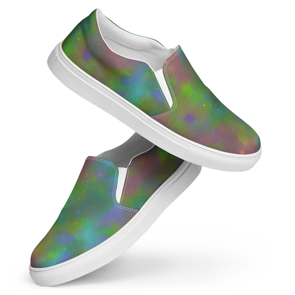 Stardust Reverie on Women's Slip-On Canvas Shoes — Front