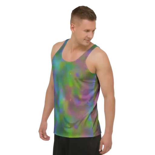 Stardust Reverie on a Men's Tank Top