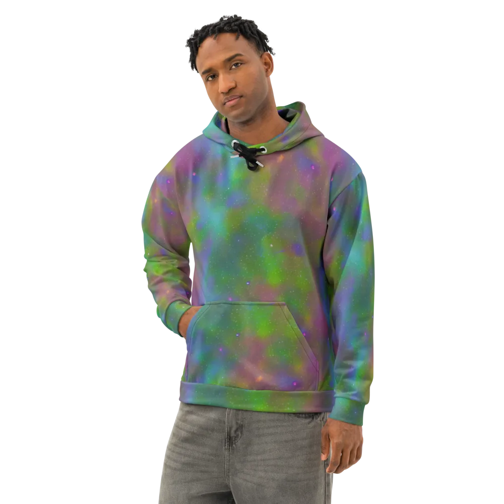 Stardust Reverie on Cotton Hoodie — Left Front