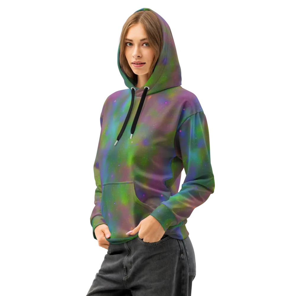 Stardust Reverie on Cotton Hoodie — Left Front
