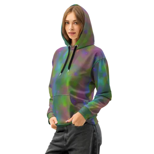Stardust Reverie on a Cotton Hoodie