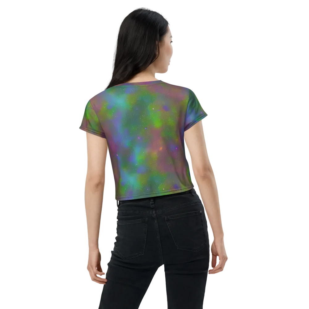 Stardust Reverie on Crop Tee — Back