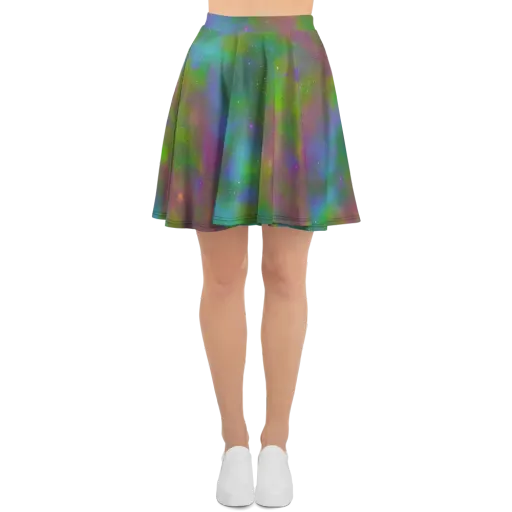 Stardust Reverie on a Skater Skirt