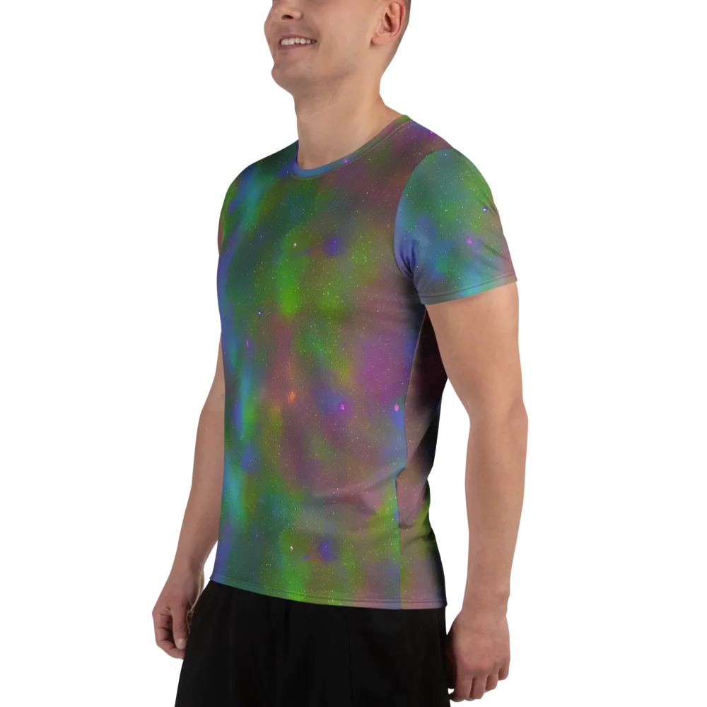 Stardust Reverie on Men's Athletic T-Shirt — Left