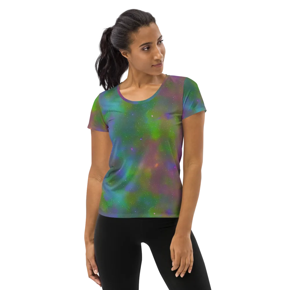 Stardust Reverie on Women's Athletic T-Shirt — Front