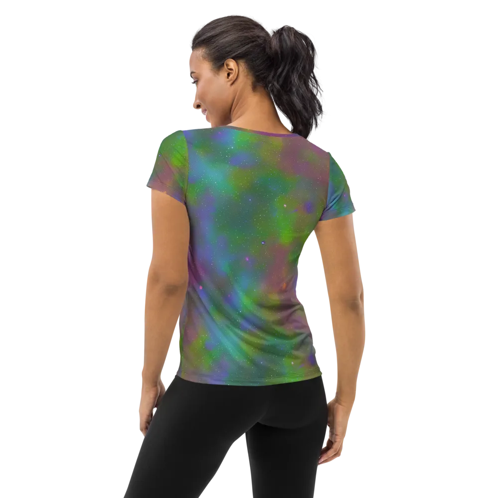 Stardust Reverie on Women's Athletic T-Shirt — Back