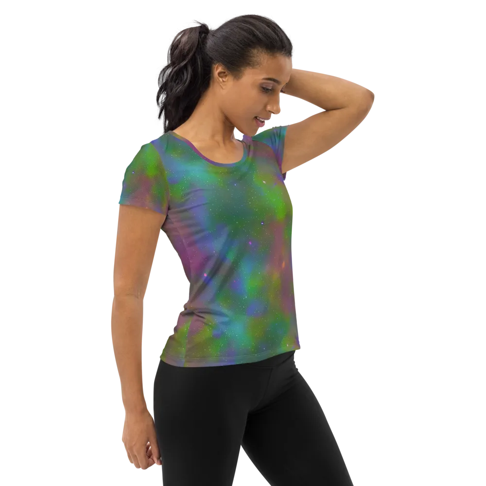 Stardust Reverie on Women's Athletic T-Shirt — Right