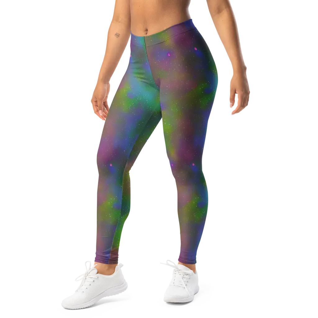 Stardust Reverie on Leggings — Left Front