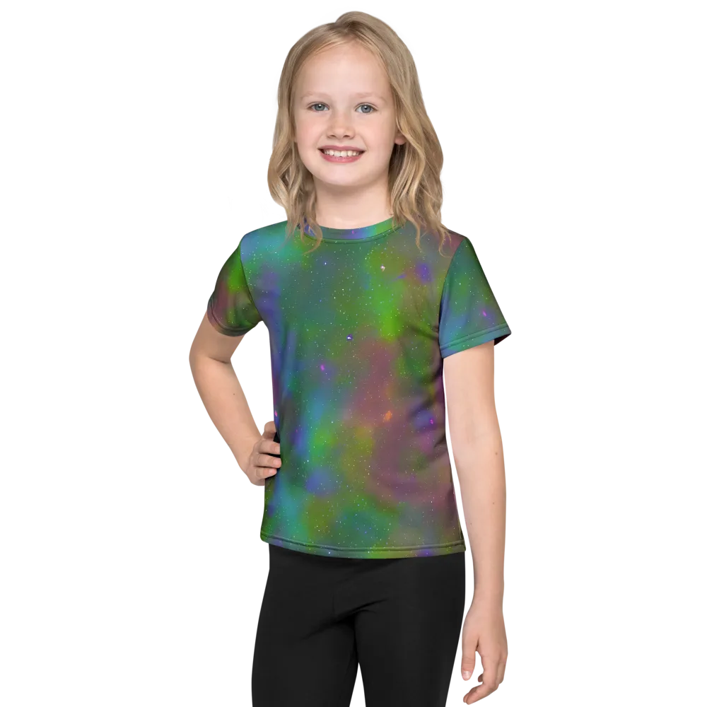 Stardust Reverie on Kids Crew Neck T-Shirt — Front