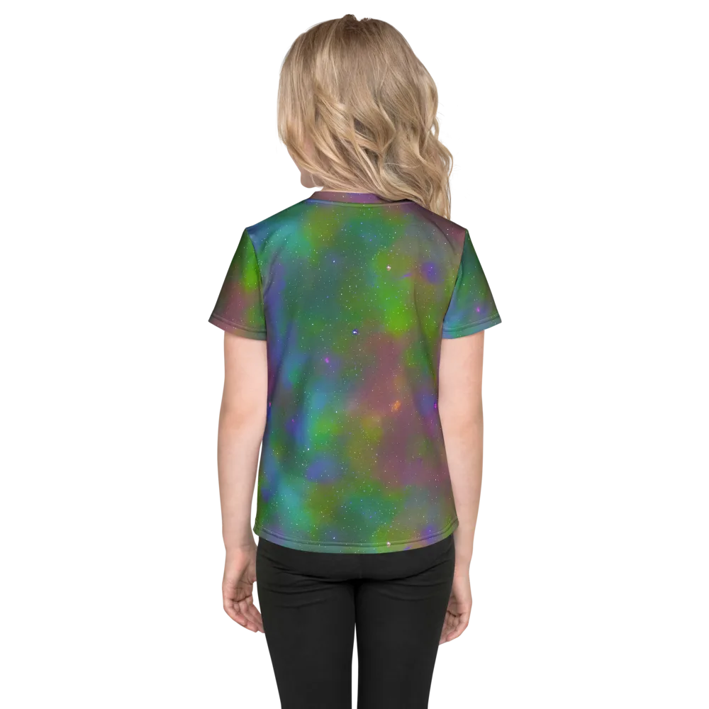 Stardust Reverie on Kids Crew Neck T-Shirt — Back