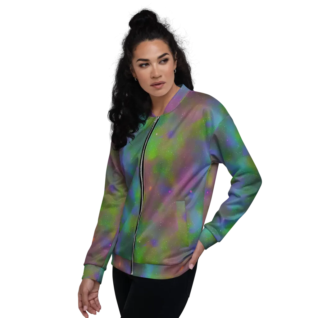 Stardust Reverie on Bomber Jacket — Left