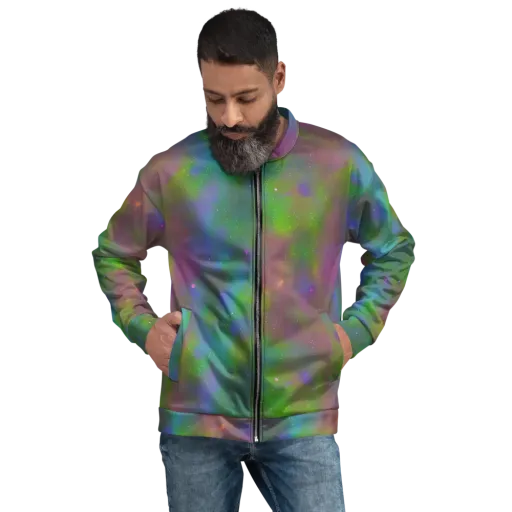 Stardust Reverie on a Bomber Jacket