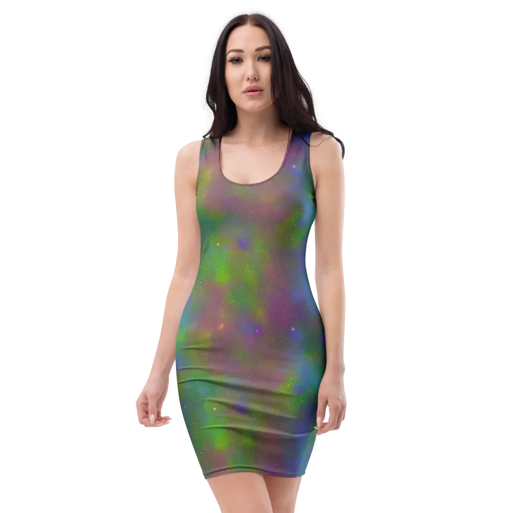 Stardust Reverie on Bodycon Dress — Front