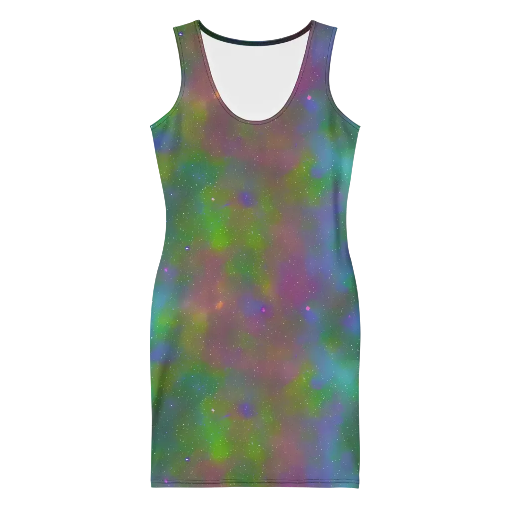 Stardust Reverie on Bodycon Dress — Front