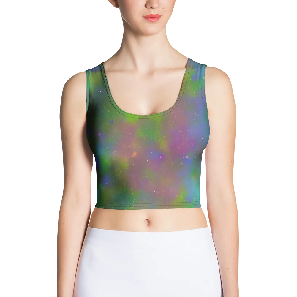Stardust Reverie on Crop Top — Front