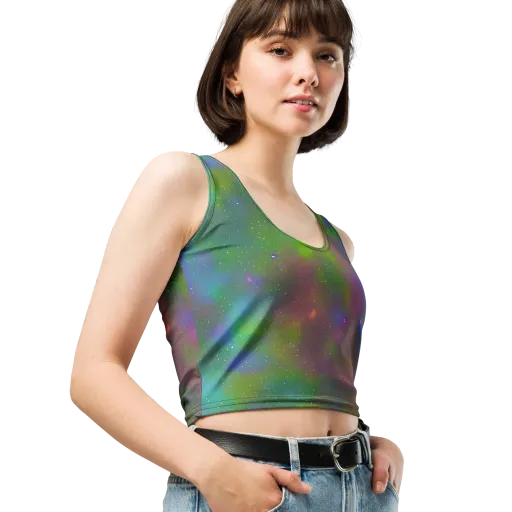 Stardust Reverie on a Crop Top