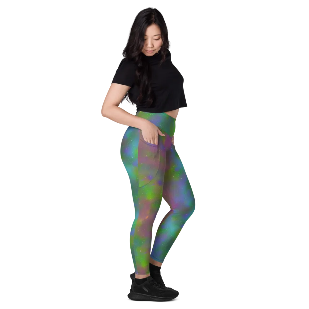 Stardust Reverie on Leggings with Pockets — Right