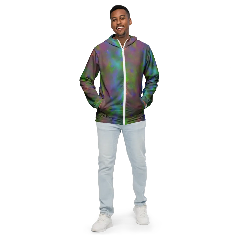 Stardust Reverie on Men's Windbreaker — Front