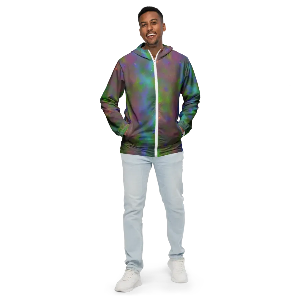 Stardust Reverie on Men's Windbreaker — Front