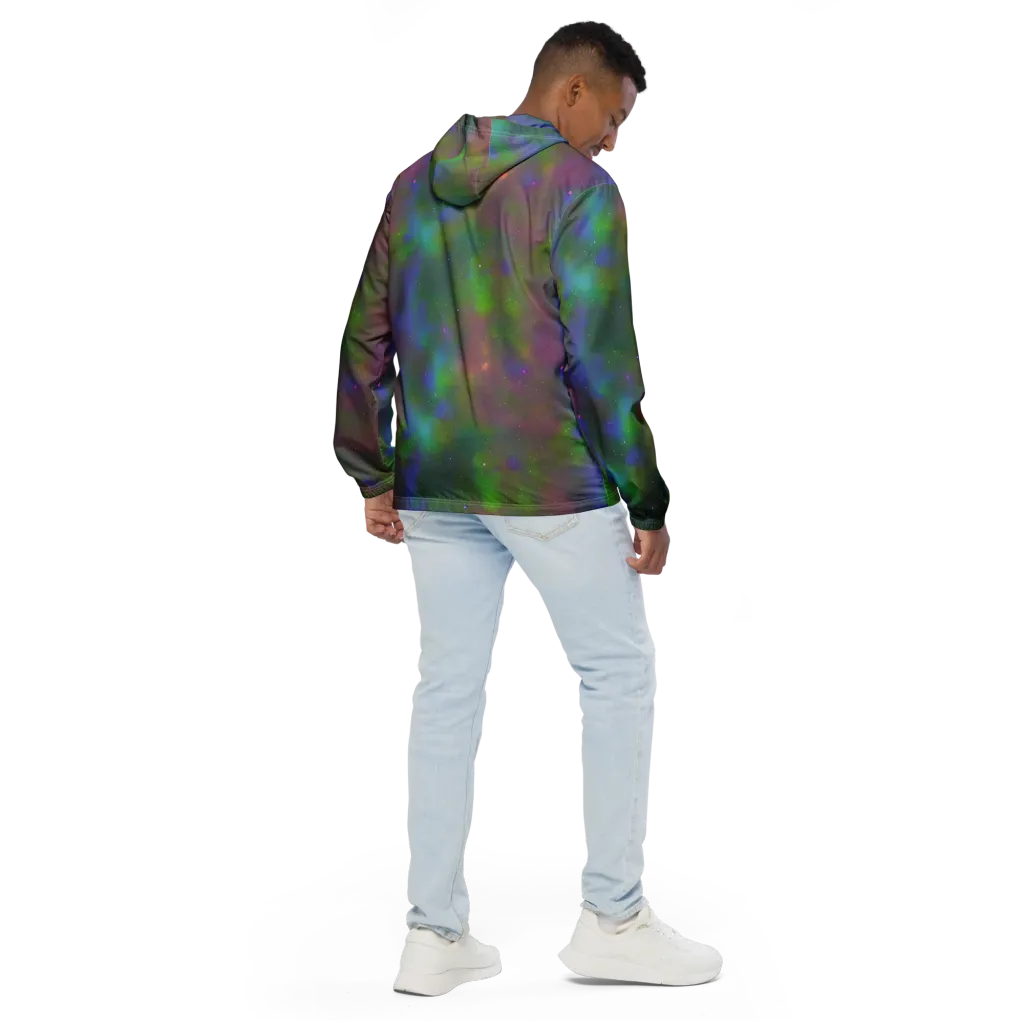 Stardust Reverie on Men's Windbreaker — Back