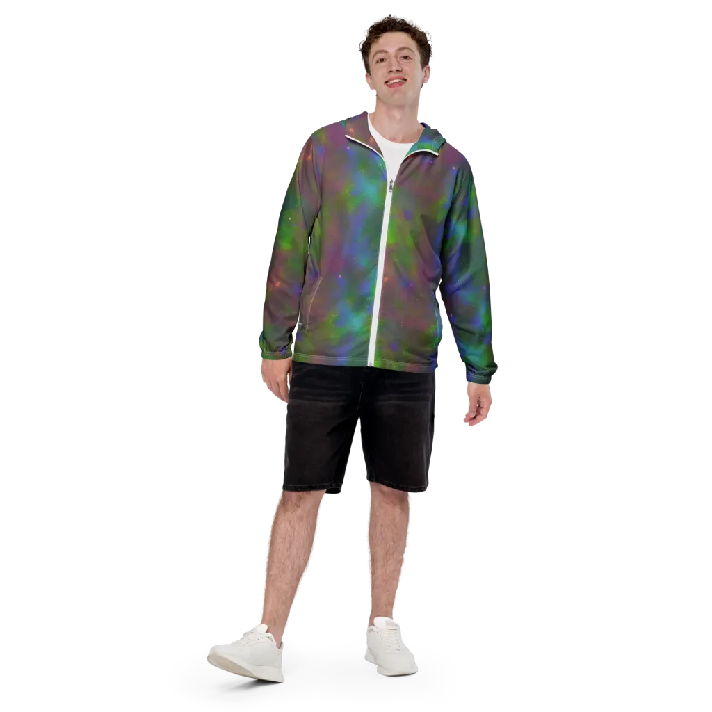 Stardust Reverie on Men's Windbreaker — Front