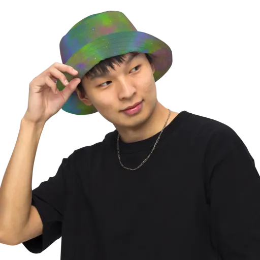 Stardust Reverie on a Reversible Bucket Hat