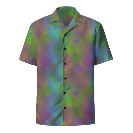 Stardust Reverie on a Button Shirt