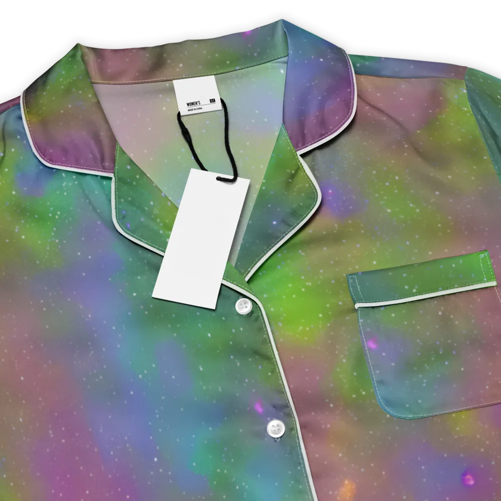 Stardust Reverie on Women's Short Sleeve Pajama Top — Product details