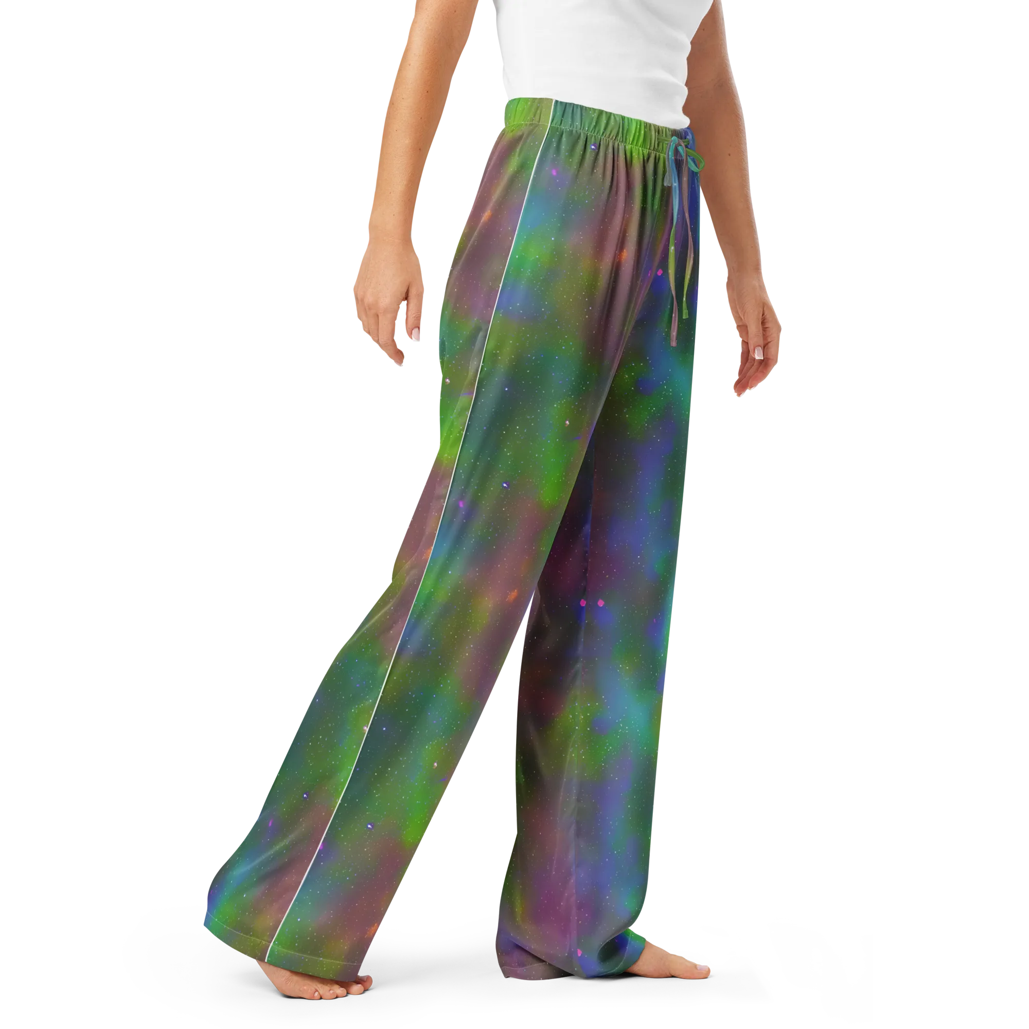 Stardust Reverie on Women's Pajama Pants — Right Front