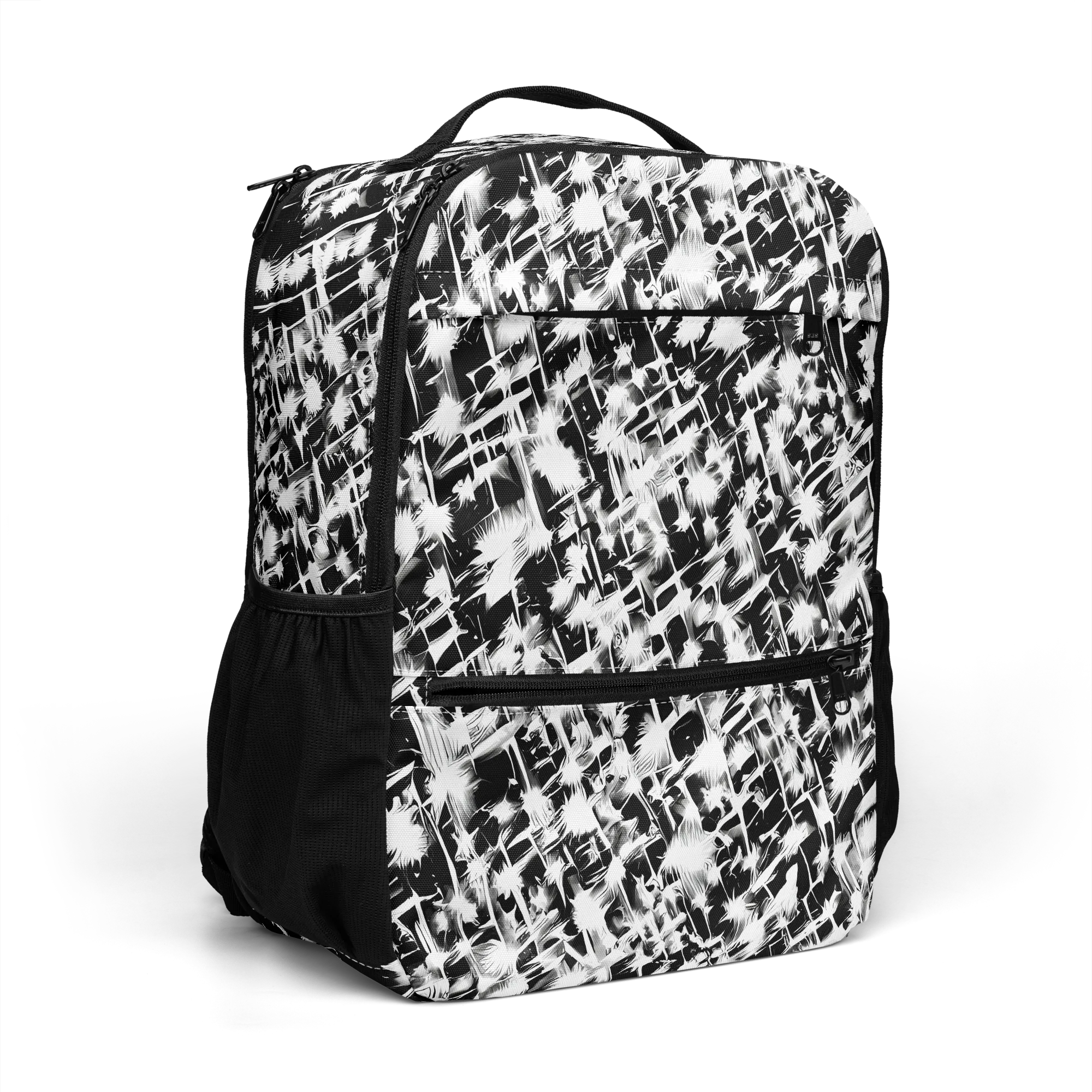 Noir Bloom on Utility Backpack — Right Front
