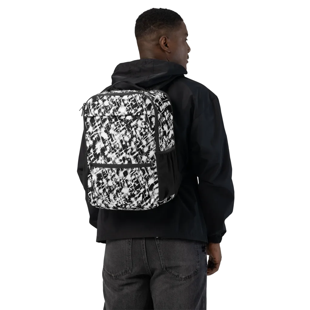 Noir Bloom on Utility Backpack — Back