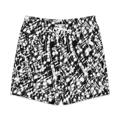 Noir Bloom on a Men's Board Shorts