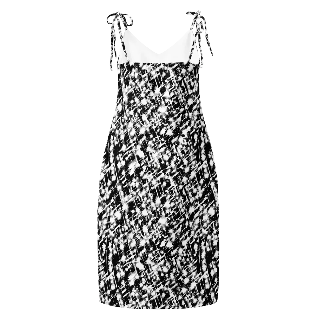Noir Bloom on Slip Dress — Back