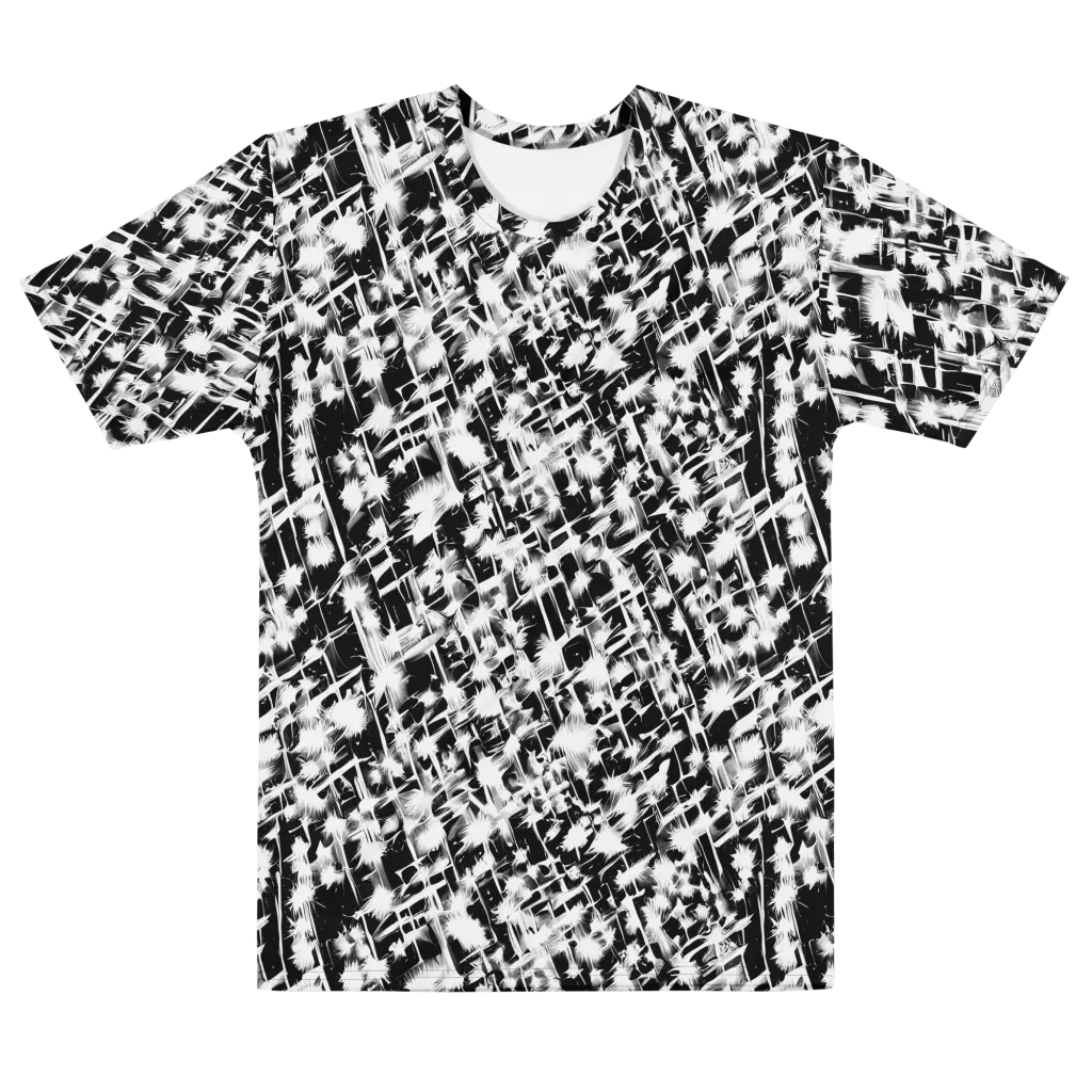 Noir Bloom on Men's Cotton Crew Neck T-Shirt — Front