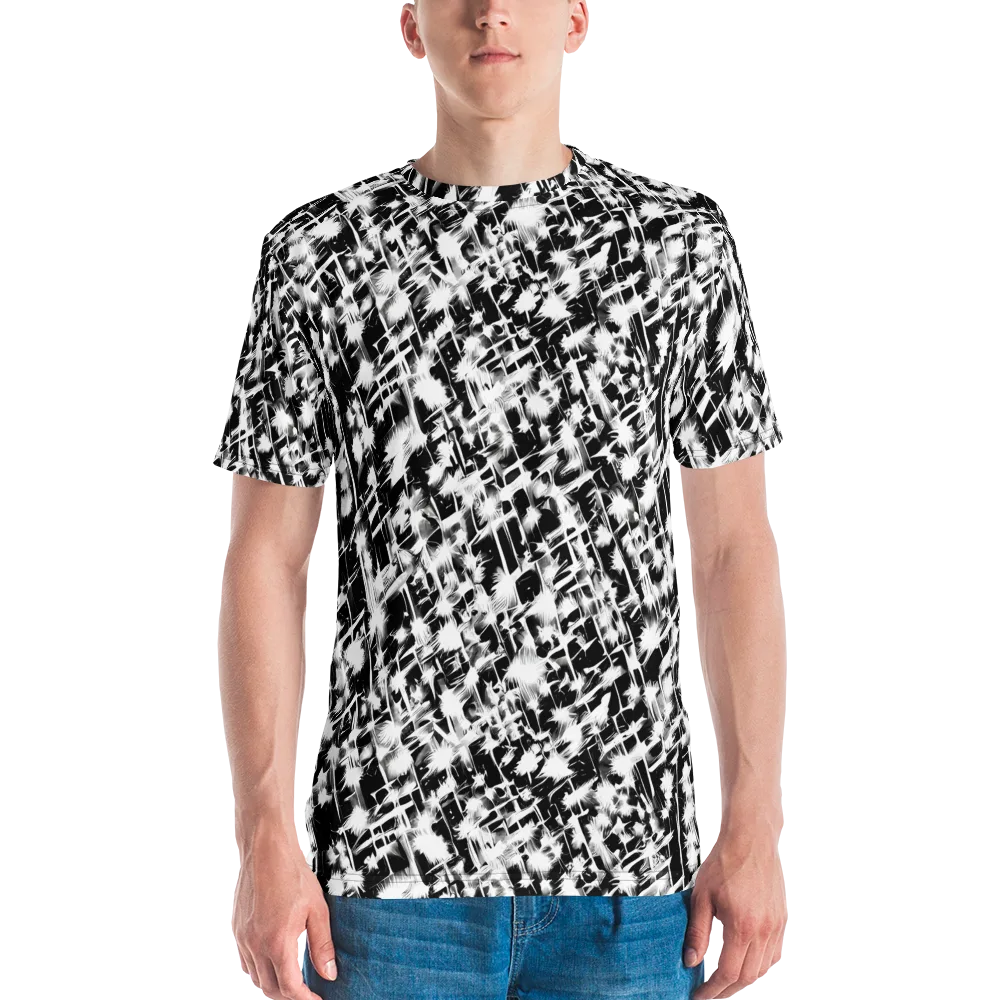Noir Bloom on Men's Crew Neck T-Shirt — Front
