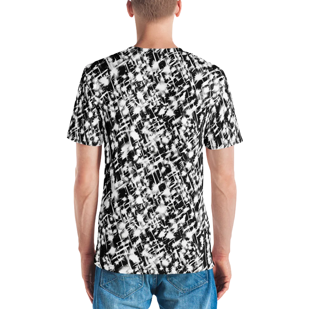 Noir Bloom on Men's Crew Neck T-Shirt — Back