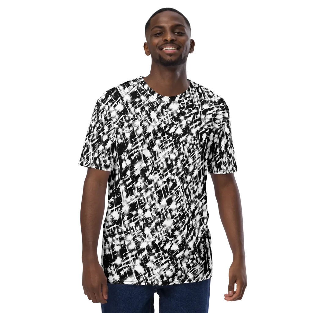 Noir Bloom on Men's Crew Neck T-Shirt — Front