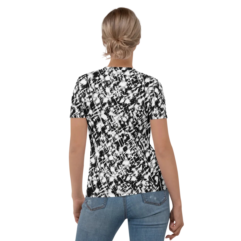 Noir Bloom on Women's Crew Neck T-Shirt — Back